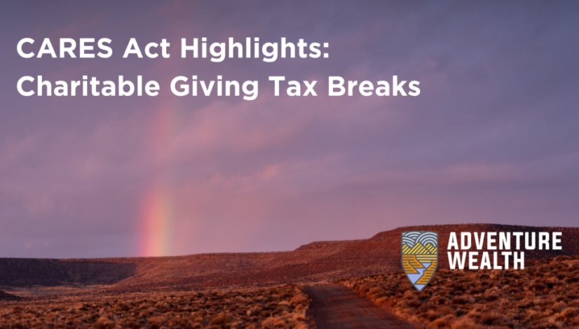 CARES Act Highlights_Charitable Giving Tax Breaks